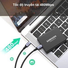 Ugreen Cáp sạc nhanh Type C 100W Ugreen 20478 US316 dài 0.5M 110W PD 5A dây dù