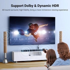 Ugreen Cáp nối dài HDMI 2.1 8K Ugreen 15518 dài 15Cm vỏ hợp kim dây dù