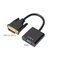 Cáp Chuyển Đổi DVI Sang VGA - DVI ( 24+1 ) To VGA ( Màu Đen )