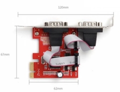Card PCI Express sang COM (RS232) 2 cổng Unitek Y-7504