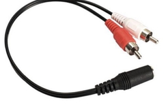 Cáp chuyển đổi Audio 3.5mm âm ra 2 đầu RCA hoa sen dài 50cm