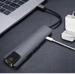 Cáp chuyển Type C(USB 3.1) 5 trong 1 tốc độ cao 4K HDMI/ RJ45 10/100