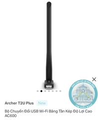 USB thu Wi Fi Băng Tần Kép Tốc độ Cao TP LINK AC600 T2U Plus -Hàng chính hãng