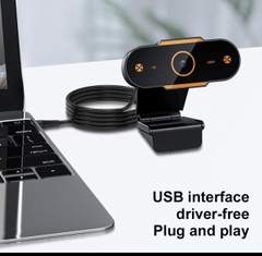 Webcame USB 2.0 tích hợp micro có độ phân giải 480p / 720p / 1080p tùy chọn
