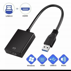 Cáp chuyển USB  sang HDMI gắn từ máy tinh sang màn hình, tivi (cài river mới dùng được) màu ngẫu nhiên