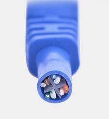 Cáp mạng Cat 6 dài 15M Ugreen NW102 đúc sẵn 2 đầu bấm màu xanh