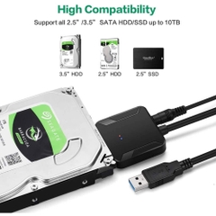 Cáp chuyển USB sang Sata 3 hỗ trợ 2.5 /3.5 in SSD HDD SATA 22 pin