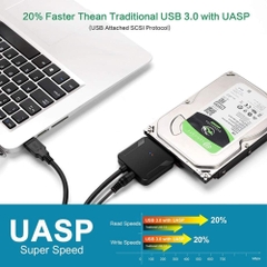 Cáp đọc ổ cứng USB sang Sata 3 hỗ trợ 2.5 /3.5 in SSD HDD SATA 22 pin