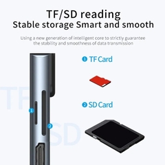 Cáp chuyển Type C sang HDMI RJ45 Lan thẻ nhớ SD Micro SD sạc 8 in 1 đa chức năng dùng cho máy tính, điện thoại...