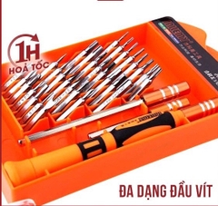 Jakemy Bộ vít đa năng 33 in 1 Jakemy JM 8111-Có cây nhíp kèm, cây nối dài cây vặn.