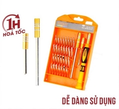 Jakemy Bộ vít đa năng 33 in 1 Jakemy JM 8111-Có cây nhíp kèm, cây nối dài cây vặn.