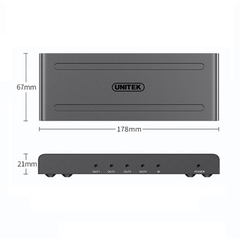 Unitek Bộ Chia HDMI 1 Ra 2 Cổng UNITEK V130A Hỗ Trợ 4K