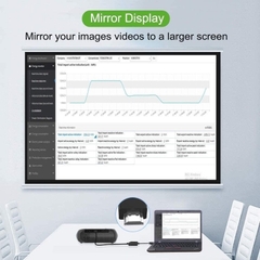 Cáp chuyển HDMI sang HDMI và VGA 2 in 1 gắn từ máy tính cổng HDMI sang màn hình, máy chiếu, tivi..