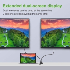 Cáp chuyển HDMI sang HDMI và VGA 2 in 1 gắn từ máy tính cổng HDMI sang màn hình, máy chiếu, tivi..