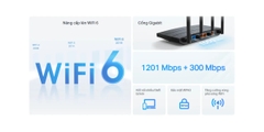 [Ảnh thật] [Chính hãng] Bộ phát Wifi 6 Gigabit băng tần kép TP Link Archer AX12