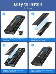 Hộp đựng ổ cứng(Box) M2 SATA Orico 9606C3