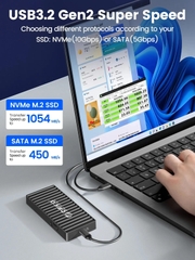 Hộp đựng ổ cứng(Box) M2 SATA Orico 9606C3