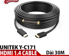 Cáp HDMI sang HDMI dài 30M Unitek YC 171- Hàng chính hãng