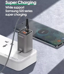 Củ Cốc sạc nhanh LDNIO A2527C cổng USB Type C 30W dùng cho điện thoại máy tính máy tính bảng.