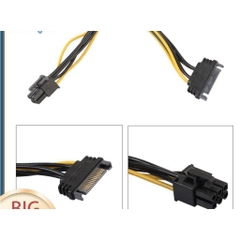 Cáp chuyển nguồn SATA sang IDE 6 Pin