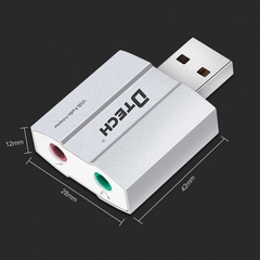 Đầu đổi USB sang Sound âm thanh Dtech DT 6006