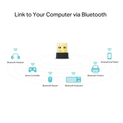 USB Wifi Bluetooth TP Link T2UB Nano AC600 Bluetooth 4.2 dùng cho máy tính hoặc Laptop - Chính Hãng