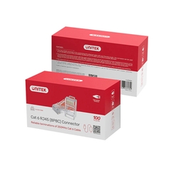 Combo 100 Đầu mạng RJ45 Cat6 xuyên thấu Unitek OT1091ATP01