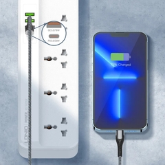 Ổ cắm điện đa năng LDNIO SC5415 5 cổng AC 3 cổng USB 1 cổng Type C PD20W 2500W dài 2m màu trắng