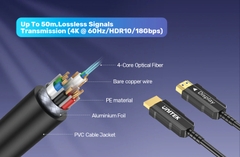 Unitek Cáp HDMI 2.0 sợi quang 4K Unitek C11072BK dài 10m đến 50M sợi nhỏ