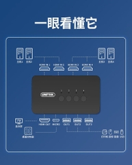 Unitek Bộ gộp HDMI KVM 2 Cpu sang 1 màn hình Unitek V148A dùng chung chuột bàn phím
