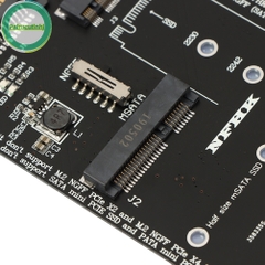 Card Chuyển Đổi 2 Trong 1 M2 Sata NGFF,MSATA Sang SATA 3.0 Cho máy bàn, Laptop-Không dùng được SSD M2 NVME