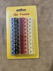 Vòng đánh số dây mạng Cat 5e Cat 6 e Ou Yasen từ số 0 đến 9