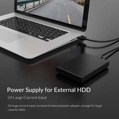 ORICO Cáp USB 2 đầu đực dài 0.5M 1M 1.5M 2M USB 2.0 màu đen