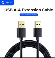 ORICO Cáp USB 2 đầu đực dài 0.5M 1M 1.5M 2M USB 2.0 màu đen