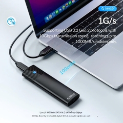Orico Hộp(Box) đựng ổ cứng  M2 NVME; M2 Sata Orico PWM2 cáp Type C biến ổ cứng M2 thành ổ cứng di động ,tuỳ chọn