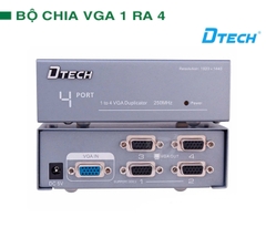Bộ chia VGA 1 sang  4 Dtech DT-7254