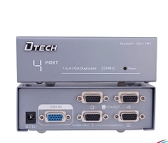 Bộ chia VGA 1 sang  4 Dtech DT-7254