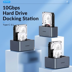 Orico Đế (Dock) ổ cứng 2 bay ORICO 6626C3 dùng cho SSD HDD 2.5in 3.5 in USB 3.0