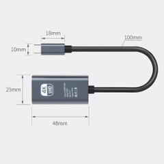 Cáp chuyển Type C sang HDMI dùng cho điện thoại máy tinh