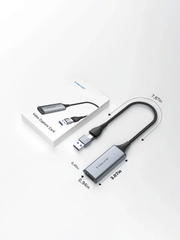 Thẻ ghi hình video Capture Hdmi sang Usb Type C 2 in 1 -Đầu ghi hình Video Capture dùng để livestream....