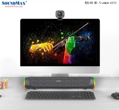 Loa Bluetooth SoundMax SB-201 (2.0)SB201 LED RGB.- Hàng chính hãng