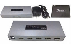 Bộ chia HDMI 1 sang 4 chính hãng cao cấp Dtech DT 7144A