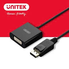 Cáp chuyển Displayport sang DVI Unitek Y5118AA dài 20 cm màu đen