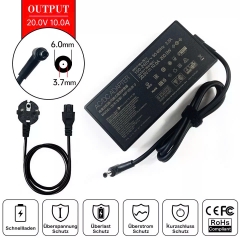 Sạc laptop Asus 20V-10A chân 6.0 x 3.7 có kim bên trong Asus FA506; FA507; FA706; FA707; FX506; FX50