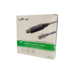Cáp lập trình USB sang RJ45 Lan M PARD MH112 dài 1.8M dây dẹt màu đen