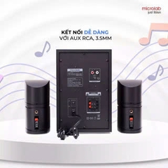 Loa Vi Tính Bluetooth Bass Cực Mạnh MICROLAB X2/X2BT, Công Suất 46W, Làm Việc, Chơi Game, Nghe Nhạc - Hàng Chính Hãng