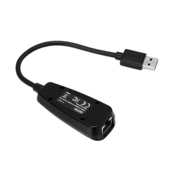 Unitek Cáp chuyển USB 3.0 sang mạng LAN Unitek Y3461 tốc độ 10/100/1000Mps, 1 Gigabyte, màu đen dài 20cm