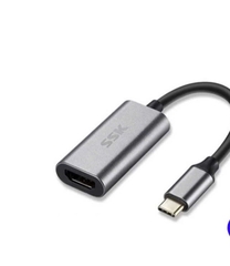 SSK Cáp chuyển Type C sang HDMI SSK C060 4Kx2K 30hz màu xám dài 30cm gắn cổng HDMI màn hình máy tính. tivi, máy chiếu...