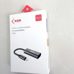 SSK Cáp chuyển Type C sang HDMI SSK C060 4Kx2K 30hz màu xám dài 30cm gắn cổng HDMI màn hình máy tính. tivi, máy chiếu...
