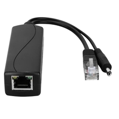 Bộ chuyển nguồn PoE Splitter 48V sang 12V 1A-2A zắc 5.5 x 2.1 Type C Micro B